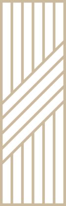 Claustra bois diagonales en 7 lames droites et 5 diagonales
