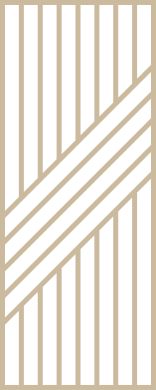 Claustra bois 5 diagonales et 9 lames droites en chêne Modèle SHIGATSU