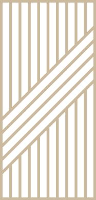 Claustra bois 5 diagonales et 11 lames droites en chêne Modèle SHIGATSU